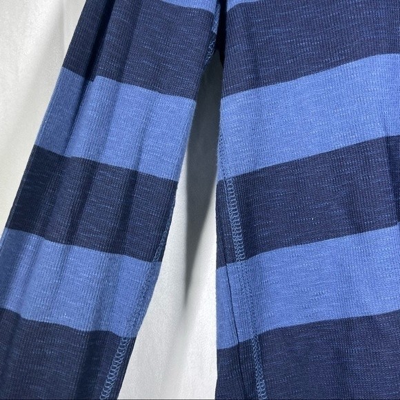 Arizona Jean Co Mens Long Sleeve Pullover Shirt XL Oversize Blue Stripe - Picture 2 of 6